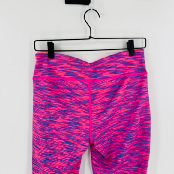 Lilly Pulitzer Luxletic Weekender Legging Pink Blue Stretch Athletic Size L - Picture 7 of 10